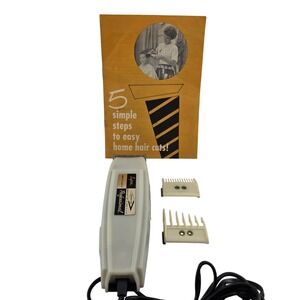 Charlescraft Electric Clippers C-15 Vintage With 2‎ Attachments Pre-Owned Tested